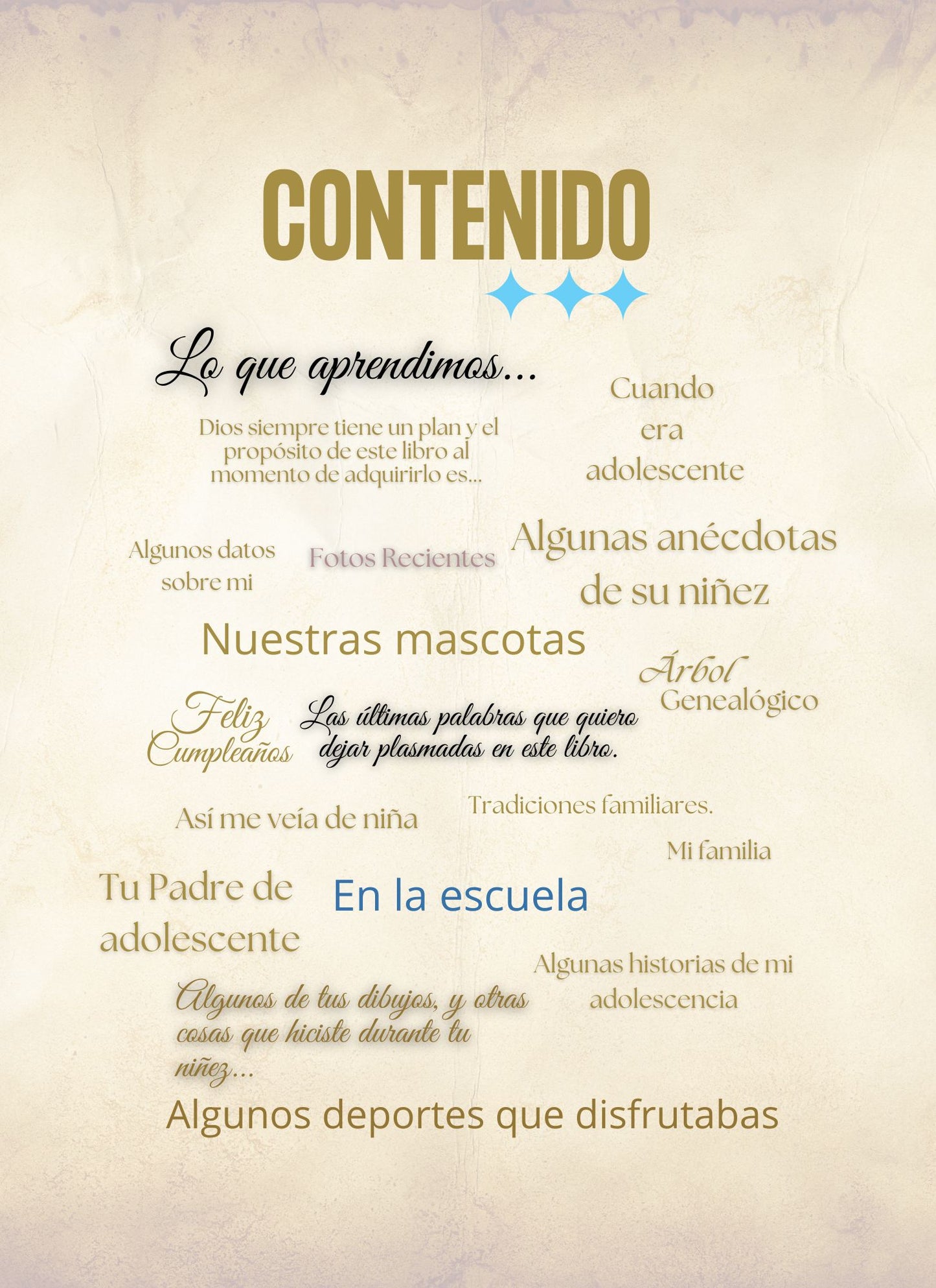 Recuerdos inolvidables para un hijo - Mis memorias