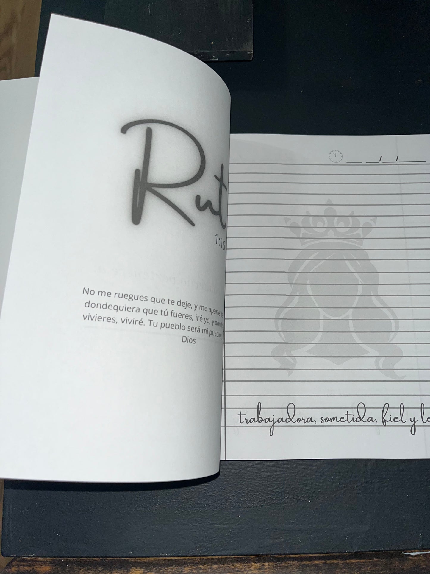 Colección de libretas Mujeres de Fe (Rut)